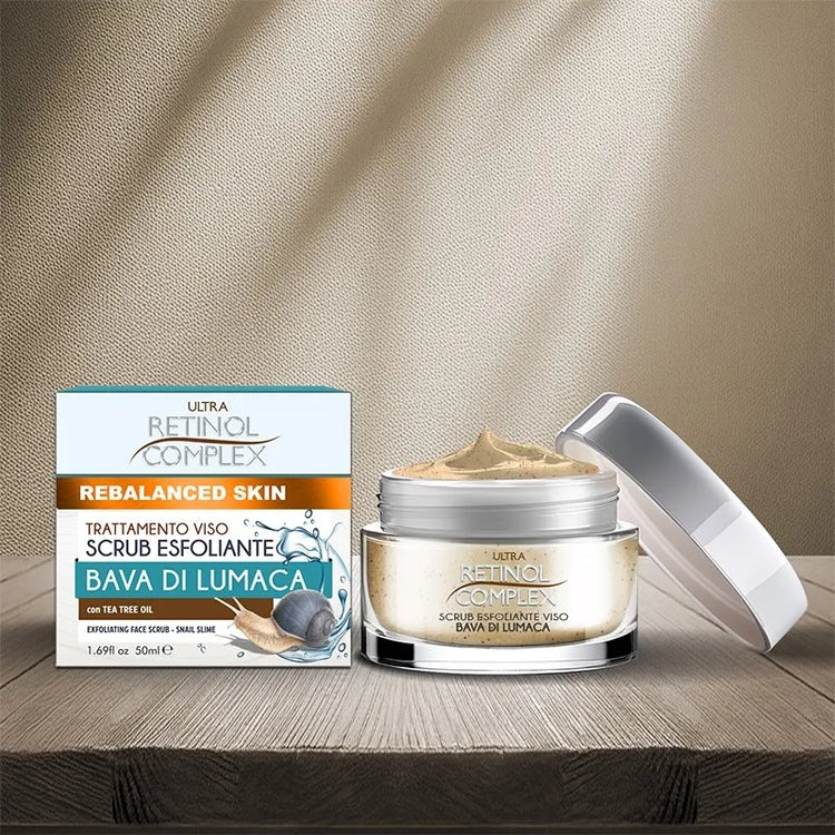 Exfoliant visage à la bave d’escargot