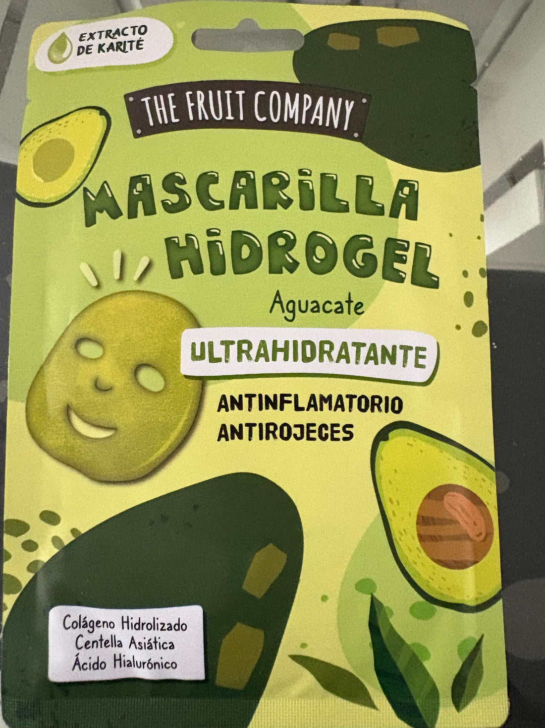 Masque visage hydrogel à l’avocat : hydratation intense et apaisement immédiat