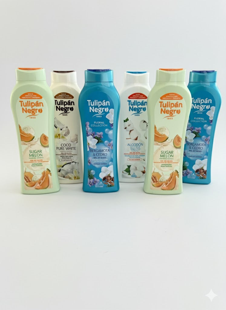 Lots 6 gels douche tulipan negro