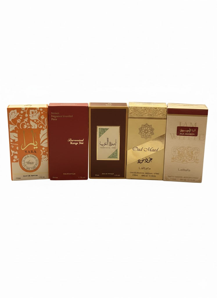 Lots 5 parfums dubai 50 ml     