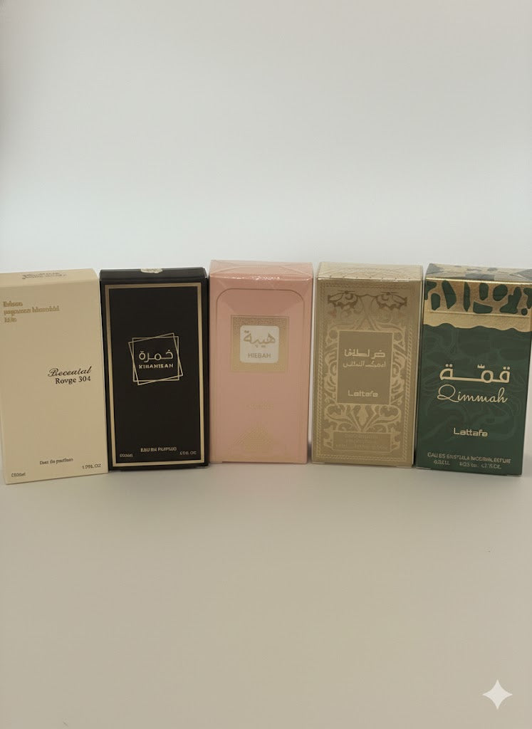 Lots 5 parfums dubai 50 ml     