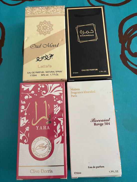 Lots de 4 parfums 50 ml